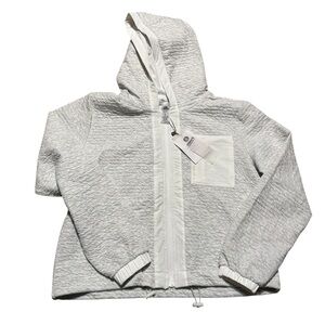 Mono B Heather Gray Hooded Jacket